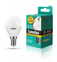 Лампа светодиодная LED5-G45/830/E14 5Вт шар 3000К тепл. бел. E14 390лм 220-240В Camelion 12027