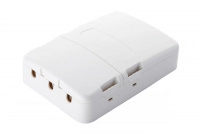 Коробка настенная 3-порт. 2 секции бел. Eurolan 12B-13-33WT
