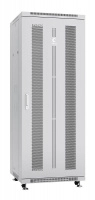 Шкаф монтажный телекоммуникационный напольный ND-05C-32U60/80 19дюйм для распред. и серверн. оборудования 32U 600х800х1610мм передн. и задн. перфорир. двери ручка с замком сер. (RAL 7035) Cabeus 7225c