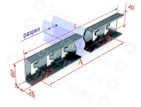 Стойка кабельная К1150 УХЛ1 (S=2.5мм) гор. цинк. КЭМЗ 462 060407 19