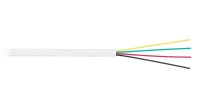 Кабель телефонный плоский 4 многож. проводника BC (чистая медь) 26AWG (7х0.16мм) внутренний PVC 100м бел. NIKOMAX NKL 2026A-WT