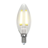 Лампа светодиодная LED-C35-5W/WW/E14/CL/MB GLM10TR форма "свеча" прозр. Multibright свет теплый бел. 3000К 100-50-10 упак. картон Uniel UL-00002367