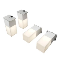 Светильник светодиодный RVE-LBX-LUMO60-PLAZA5010-4-GR квадрат грильято 4шт 40х40х100мм 10Вт встраиваемый 4000К бел. RVElektro RVE00003287