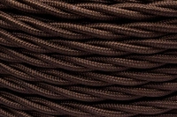 Кабель ретро коаксиальный глянец корич. (уп.20м) Bironi B1-426-072-20