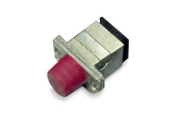 Адаптер проходной оптический FA-S11Z-FC/SC-N/RD-SL FC-SC SM/MM simplex корпус металл; красн. колпачки Hyperline 394264