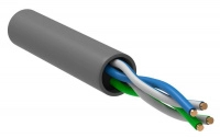 Кабель связи витая пара U/UTP 5E 2х2х24AWG LSZH сер. (уп.305м) РФ/С ITK LC1-C5E02-121-S-R