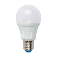 Лампа светодиодная LED-A60 8W/WW/E27/FR PLP01WH Яркая 8Вт грушевидная матовая 3000К тепл. бел. E27 (упак. картон) Uniel UL-00001522