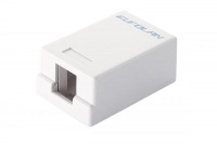 Коробка настенная 1-порт. бел. Eurolan 12B-00-01WT