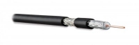 Кабель COAX-RG6-CU-500 коаксиальный RG-6 75Ом (ТВ SAT CATV) жил. - 1.02мм (18 AWG медь solid) экран - фольга+оплетка (луженная медь 48проц.) +фольга общ. d6.9мм изоляция PVC (+75 C - -20 C) (бухта 500м) Hyperline 49027