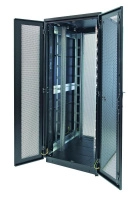 Шкаф Racknet S3000 47U 800х800 передняя дверь перф. 2-ств. задняя дверь перф. 2-ств. черн. Eurolan 60F-47-88-35BL