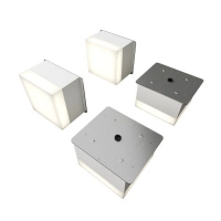 Светильник светодиодный RVE-LBX-LUMO20-PLAZA10015-4-GR квадрат грильято 4шт 85х85х60мм 30Вт встраиваемый 4000К бел. RVElektro RVE00003260