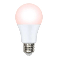 Лампа светодиодная LED-A60-9W/SCEP/E27/FR/DIM IP65 PLO65WH для яйценоскости диммир. Uniel UL-00003189