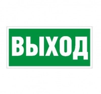 Пиктограмма "Выход" ПЭУ 010 250х115 SIRAH СТ 2502001970