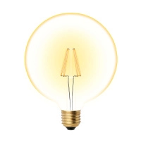 Лампа светодиодная LED-G125-8W/GOLDEN/E27 GLV21GO Vintage форма "шар" зол. колба упак. картон Uniel UL-00002358