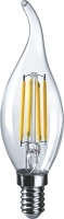 Лампа светодиодная 80 537 NLL-F-FC35-7-230-4K-E14 прозрачная 220-240В NAVIGATOR 80537