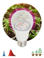 Лампа светодиодная FITO-12W-RB-E27-K 12Вт A60 грушевидная E27 220-240В для растений красн./син. спектр Эра Б0039070