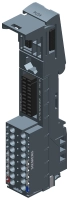 Блок базовый SIMATIC ET 200SP BU20-P16+A0+2B BU типа U0 втычн. клеммы Push-in без вспомогат. клемм AUX подключ. к существующ. нагрузочн. группе (базов. блоку слева) 20x117мм (уп.10шт) Siemens 6ES71936BP002BU0