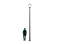 Светильник APEX LED 80 SK 3000K POLE 6M RAL9005 СТ 4732000090