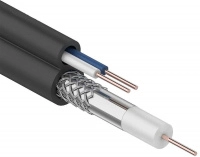 Кабель коаксиальный RG59 75Ом FPE каб. пит. 2х0.75кв.мм PVC GENERICA CC3-R5F2-139-300-G