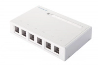 Коробка настенная 6-порт. бел. Eurolan 12B-00-06WT