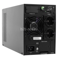 Источник бесперебойного питания Online 2000 LCD двойного преобразования 2000В.А 1800Вт 2 евророзетки с резервным питанием USB RS232 слот SNMP разъем EPO внешний блок батарей (в комплект не входит) POWERMAN 1000425500