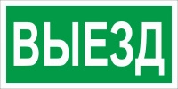 Пиктограмма "Выезд" ПЭУ 017 130х260 СТ 2501002820