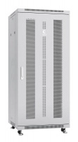 Шкаф монтажный телекоммуникационный напольный ND-05C-27U60/80 19дюйм для распред. и серверн. оборудования 27U 600х800х1388мм передн. и задн. перфорир. двери ручка с замком сер. (RAL 7035) Cabeus 7224c