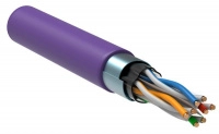 Кабель связи витая пара F/UTP кат.6 4х2х23AWG solid LSZH фиолет. (уп.305м) ITK LC1-C604-326