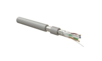Кабель витая пара FUTP4R-C6-S23-IN-LSLTX-GY-305 экранир. кат.6 4 пары (23 AWG) ож (solid) экран - фольга нг(А)-LSLTx внутрен. сер. (уп.305м) Hyperline 498433